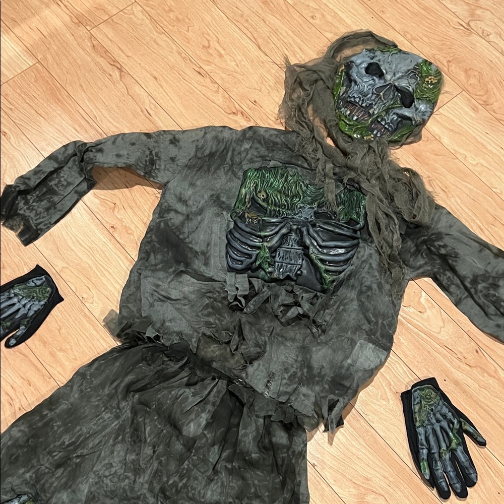 Kids Zombie Costume - Green - Picture 4 of 7